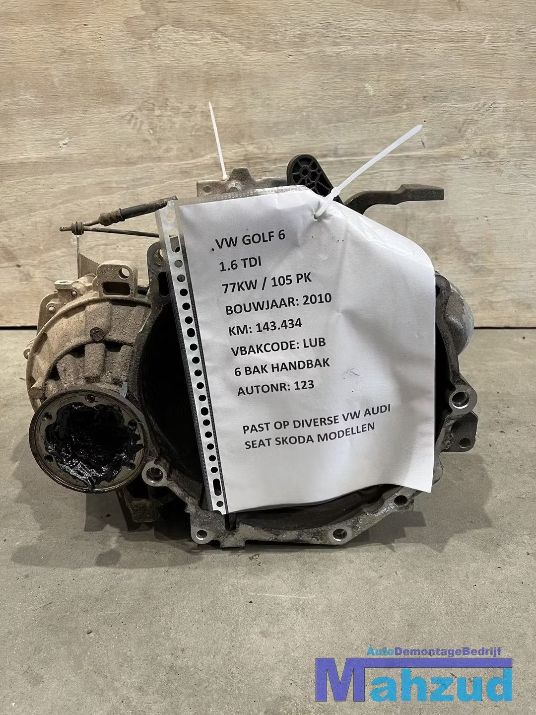 VW GOLF 6 1.6 TDI Versnellingsbak LUB 6bak handbak, Gebruikt, Volkswagen, Volkswagen AG, Vw@volkswagen.de