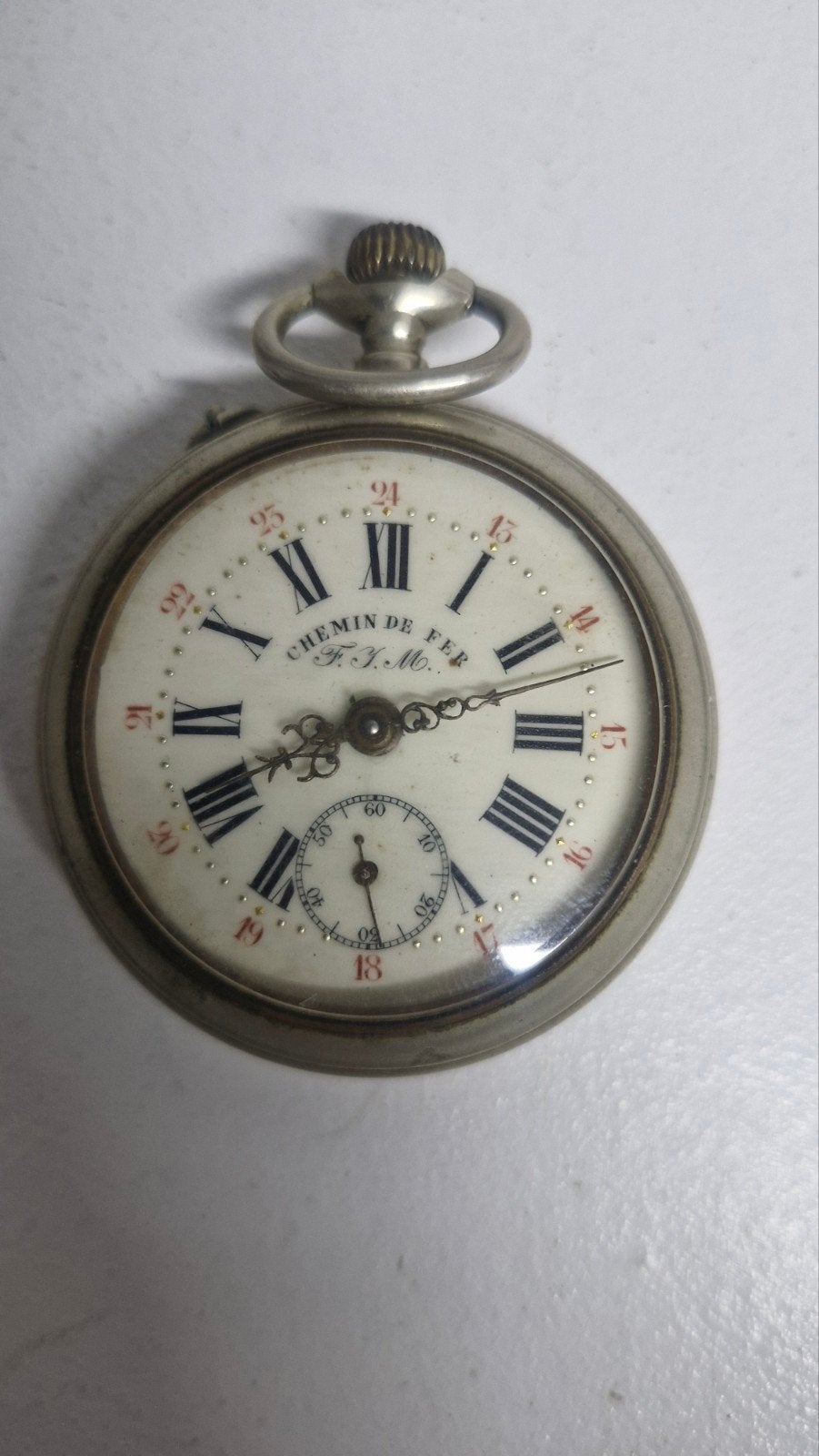 montre gousset chemin de fer en très bonne état de fonctionn, Enlèvement ou Envoi