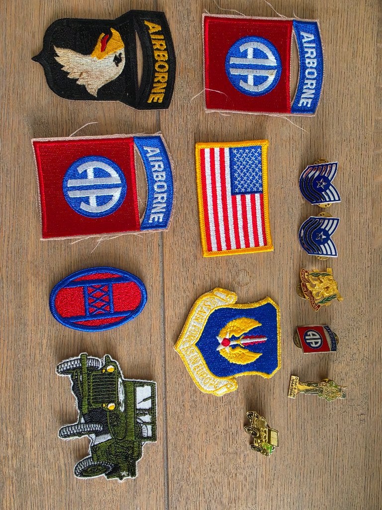 Us ww2 emblemen en insignia, Enlèvement ou Envoi, Autres, Ruban, Médaille ou Ailes