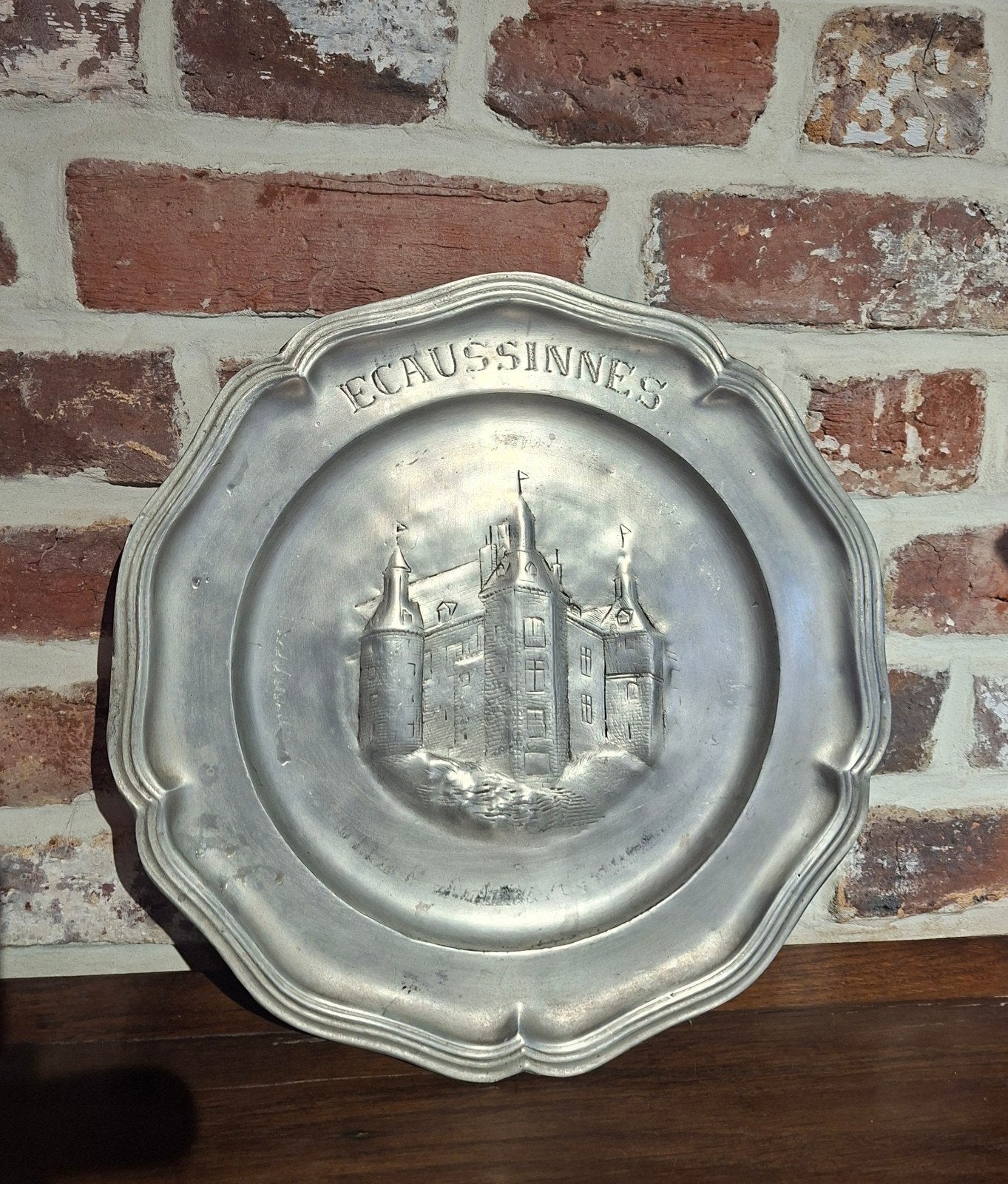 assiette en étain Ecaussinnes, Antiek en Kunst, Ophalen