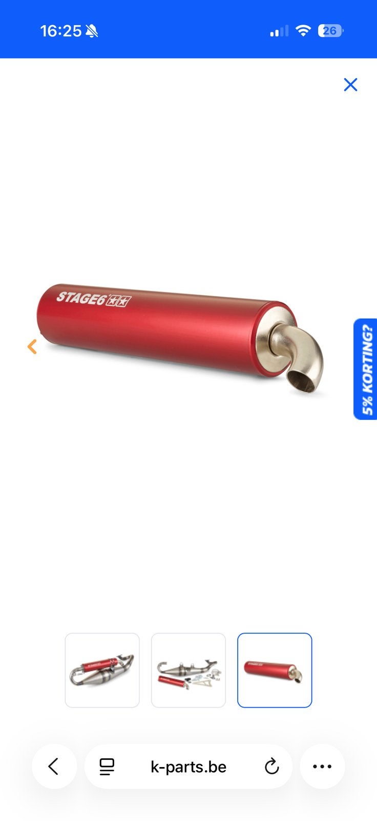 Te koop earox stage 6 kruluitlaat, Fietsen en Brommers, Fietsaccessoires | Fietsaccu's, Ophalen, Gebruikt