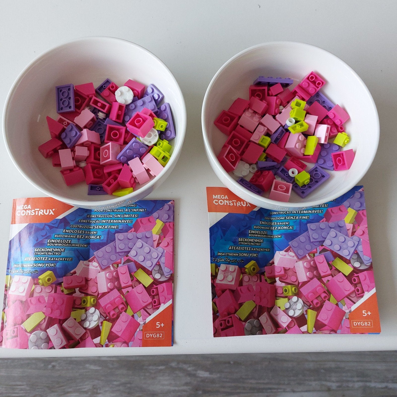2 setjes van mega construx. Volledig met  instructieboekje., Ophalen, Zo goed als nieuw, Kunststof