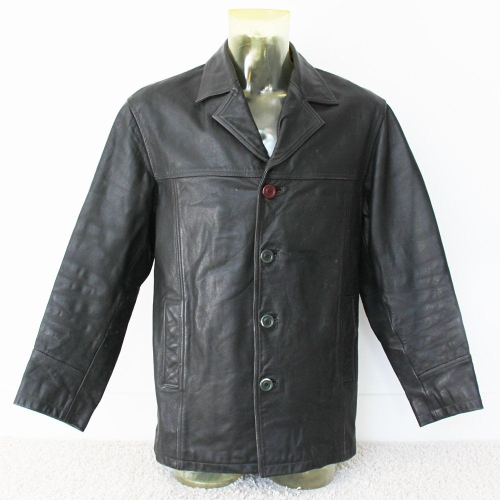 Zeer Mooie Leren Ricano Heren Jas (M) € 90,-, Zwart, Zo goed als nieuw, Ricano, Verzenden