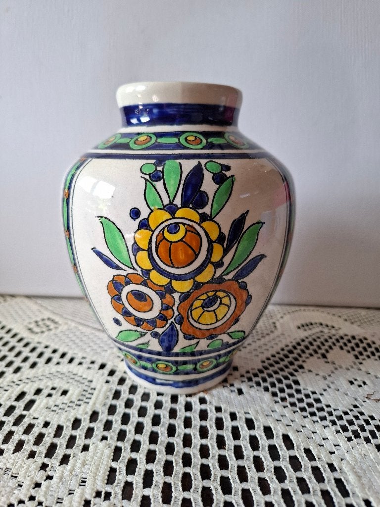Rare vase Boch Freres Keramis, Antiquités & Art, Enlèvement ou Envoi