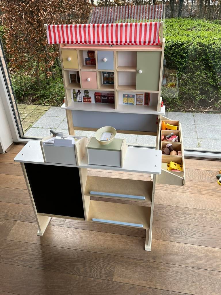 Speelgoedwinkel met toebehoren, Enlèvement, Neuf, Bois, Jouer à la cuisine