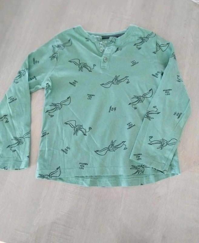 groene longsleeve maat 110 Kiabi, Kiabi, Ophalen of Verzenden, Zo goed als nieuw, Shirt of Longsleeve
