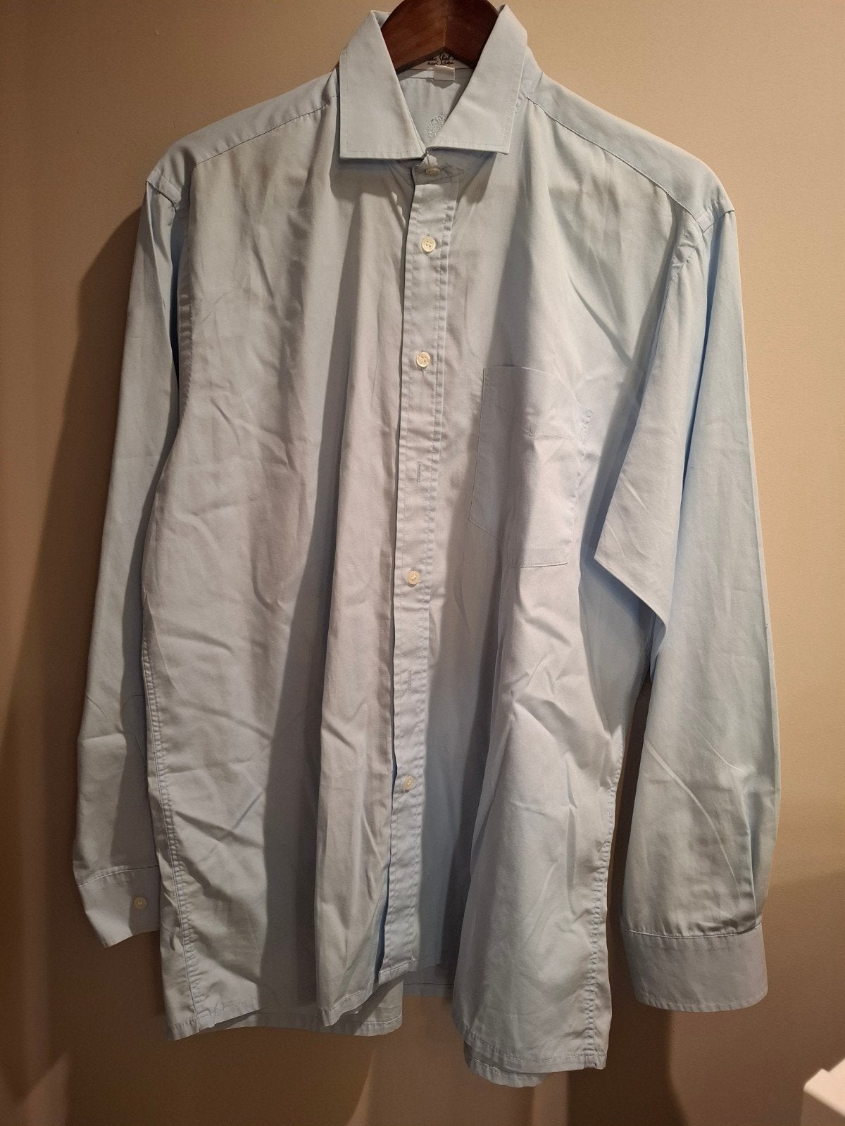 overhemd lichtblauw/41, Kleding | Heren, Blauw, Ophalen of Verzenden, Halswijdte 41/42 (L), Gedragen