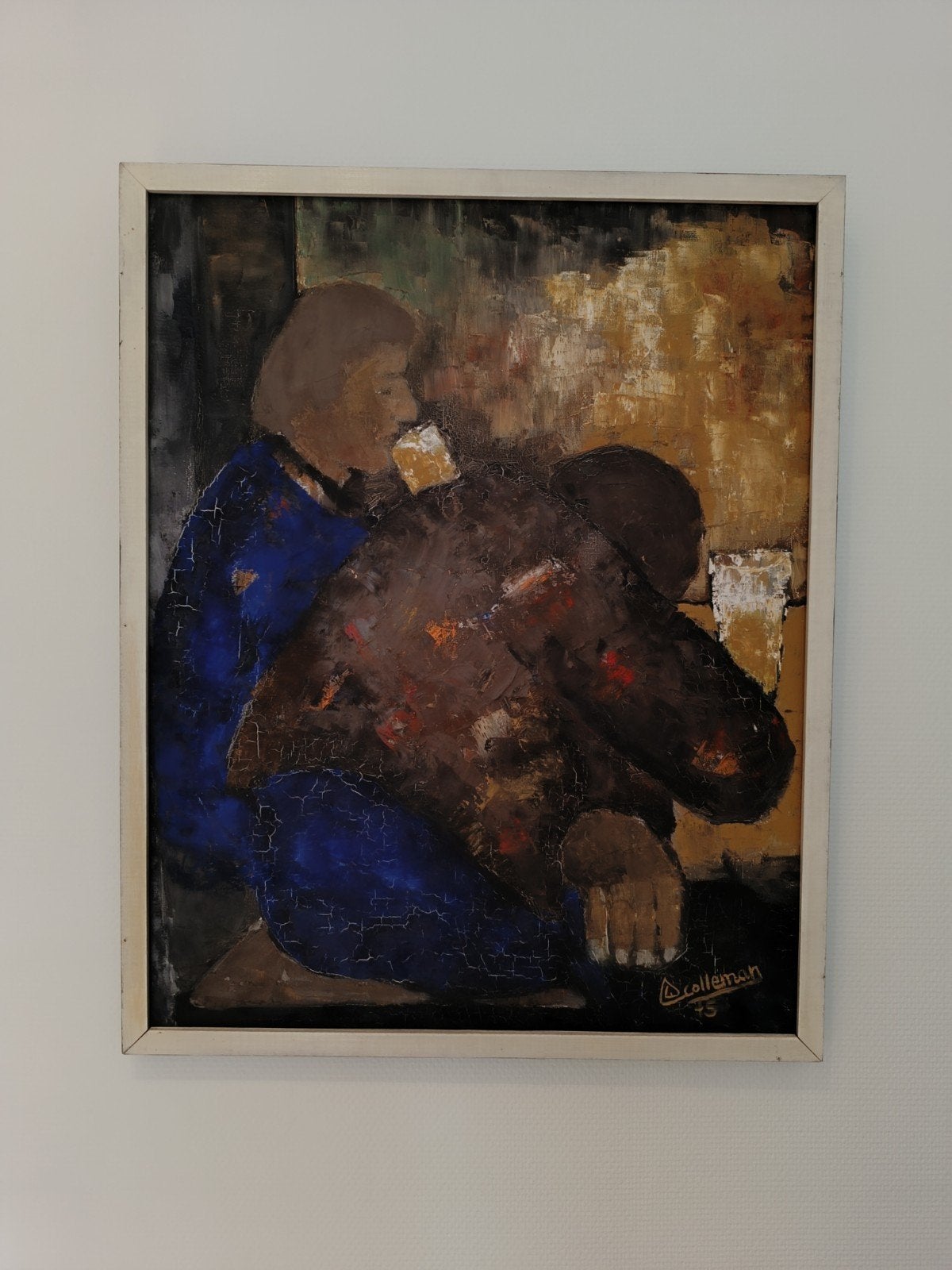 olieverf op doek W. Colleman 1975, Ophalen of Verzenden