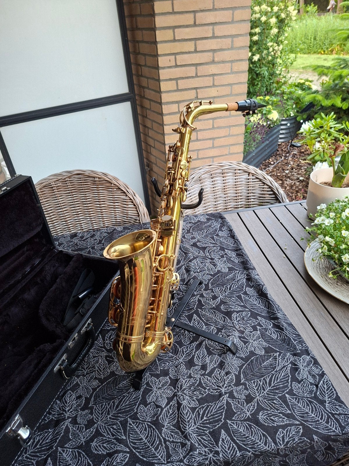 New York Symphonic altsaxofoon, Muziek en Instrumenten, Blaasinstrumenten | Saxofoons, Ophalen of Verzenden, Gebruikt, Alt, Met koffer