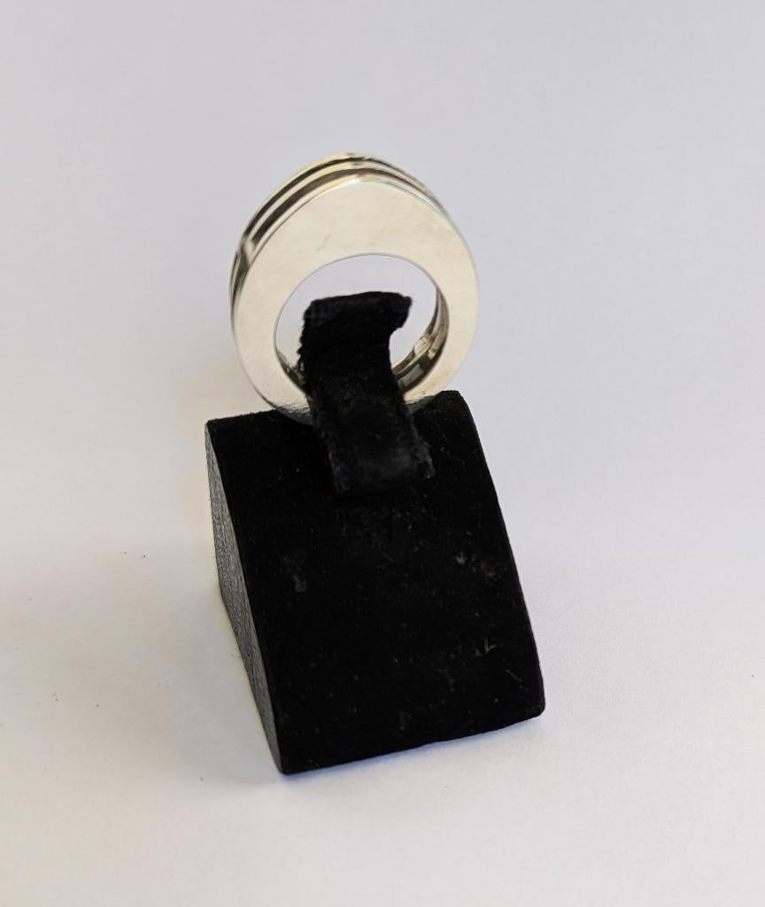 Zilveren ring, Handtassen en Accessoires, 18 tot 19, Verzenden, Nieuw, Dame