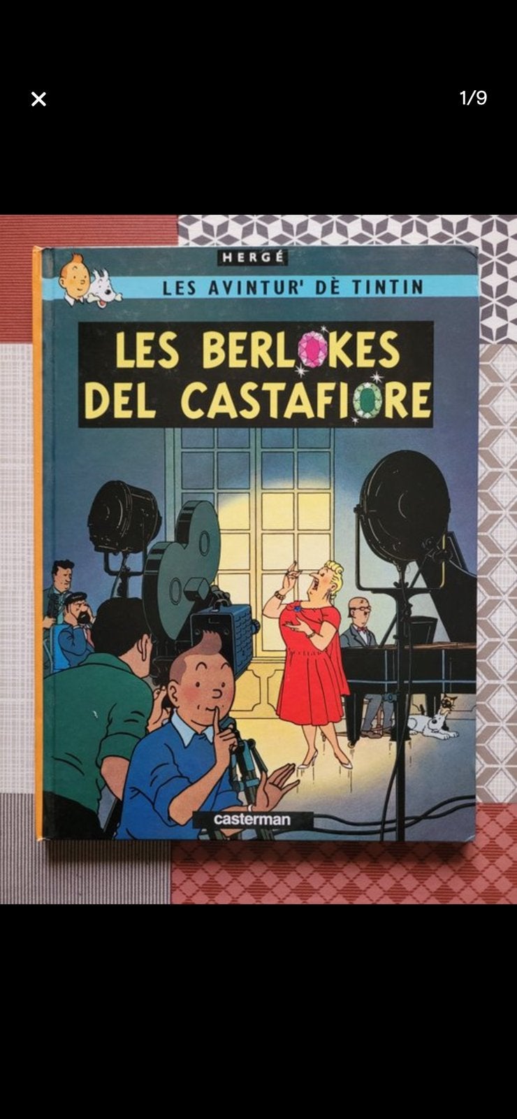Kuifje boek genummerd uit 2005, Enlèvement ou Envoi, Tintin, Comme neuf