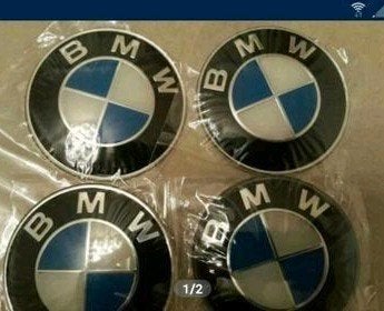 Bmw velgen naafdoppen stickers diameter 65 mm, Auto diversen, Autostickers, Ophalen of Verzenden