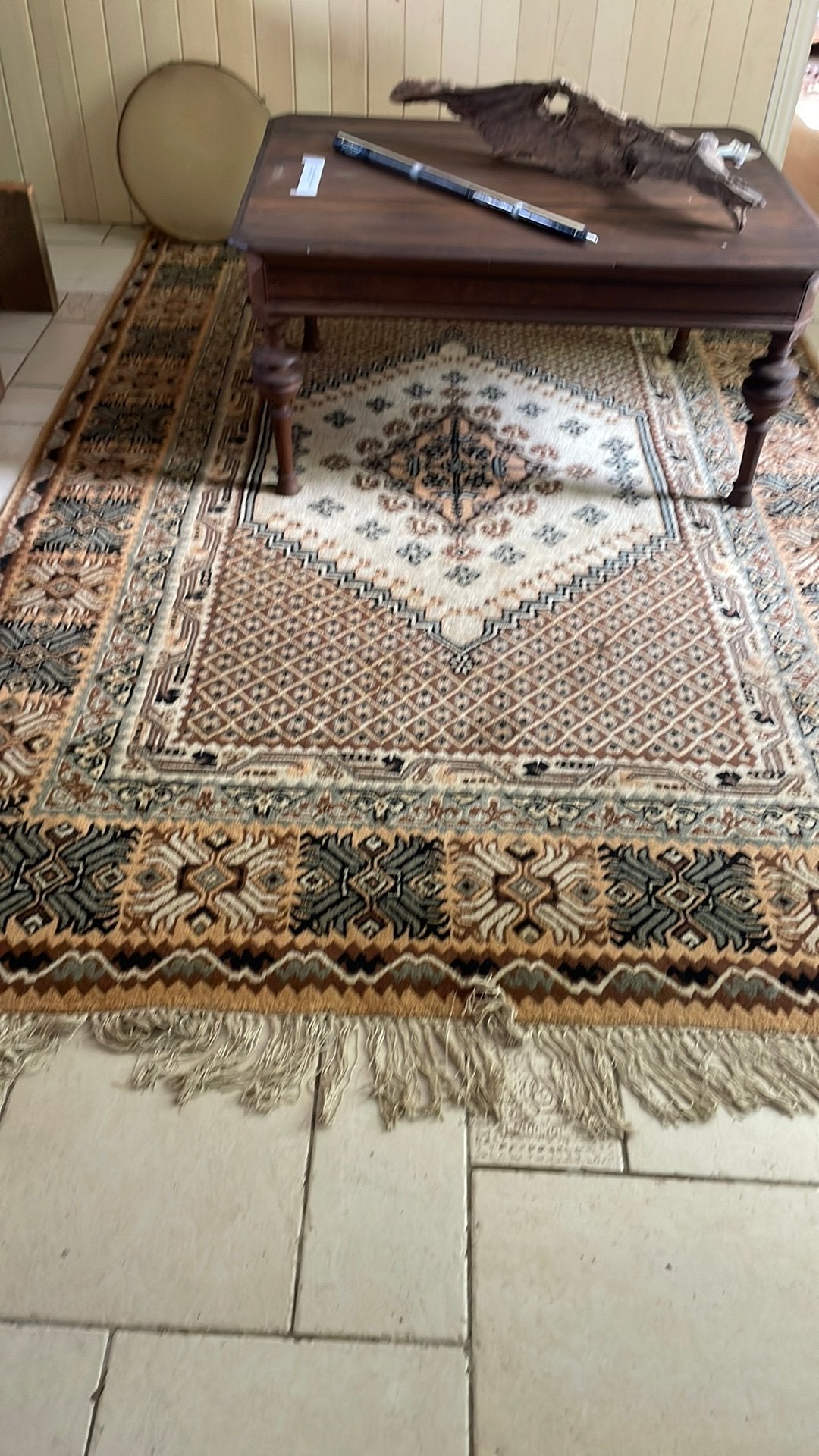 Grand tapis, Enlèvement, Utilisé