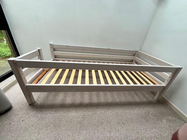 Flexa bed, Ophalen, 85 tot 100 cm, Gebruikt, Lattenbodem