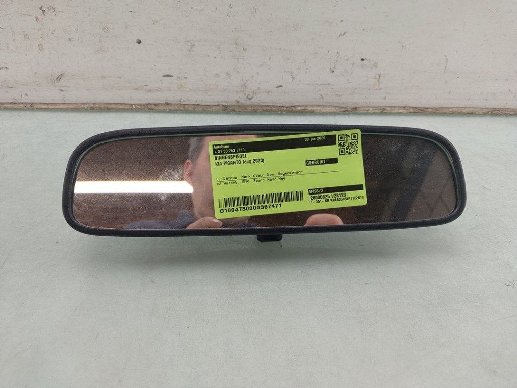 RETROVISEUR INTERIEUR Kia Picanto (JA) (|85101H8000|), Kia, Info@kia.de, Utilisé, Theodor-Heuss-Allee 11
60486  Frankfurt am Main, DE