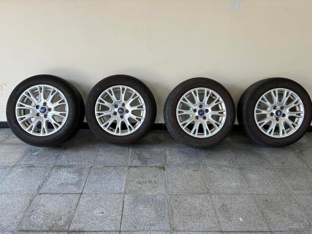Set van 4 originele ford velgen inclusief zomerbanden, Autos : Pièces & Accessoires, Pneus & Jantes, Enlèvement, Pneus été, Jante(s)