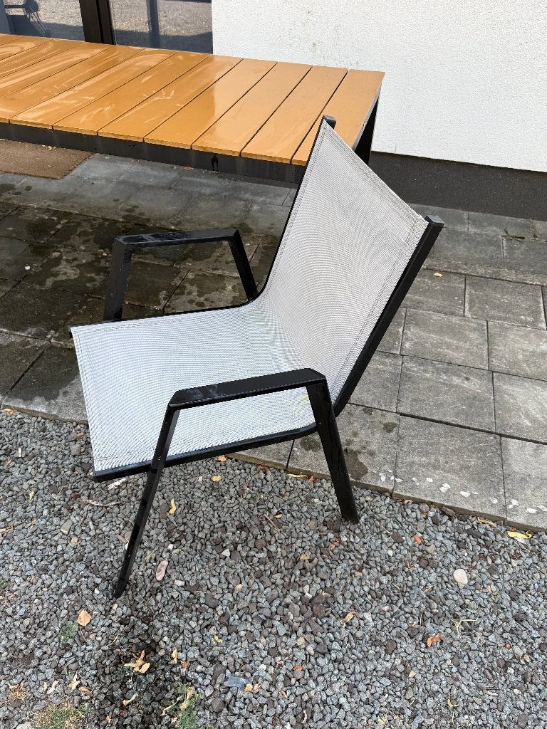 Tuinstoel (set van 6), Tuin en Terras, Tuinstoelen, Ophalen, Gebruikt, Aluminium, Stapelbaar