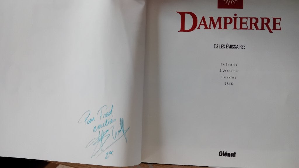 Dampierre dédicace écrite de Swolfs, Boeken, Ophalen of Verzenden, Zo goed als nieuw