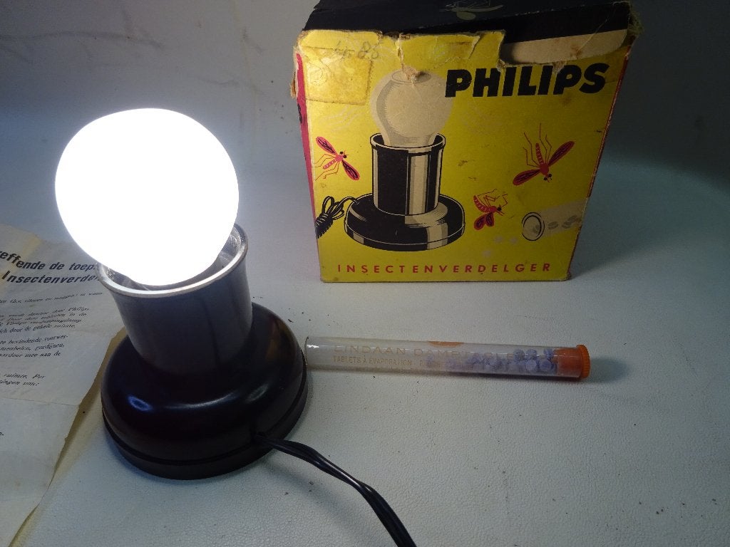 Philips ‘Exterminator’ Vintage Insectenverdelger,jaren'50., Collections, Enlèvement ou Envoi, Utilisé, Ustensile