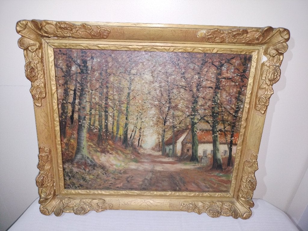 Schilderij   Foot, Antiek en Kunst, Kunst | Schilderijen | Klassiek, Ophalen, Olieverf, Doek