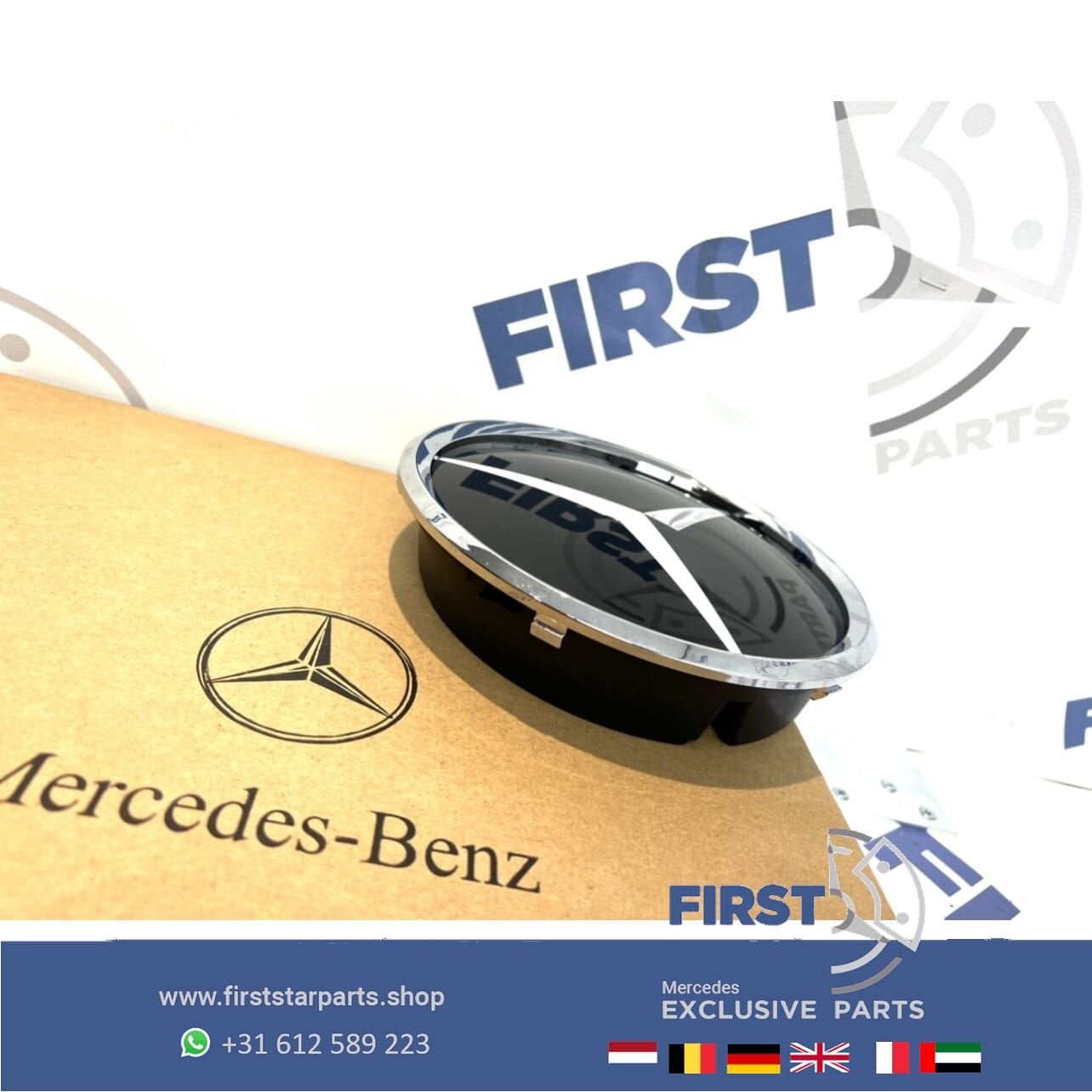 Mercedes AMG STER LOGO GLAS W176 W205 W117 W213 W238 W156  S, Utilisé, -, -, Enlèvement ou Envoi