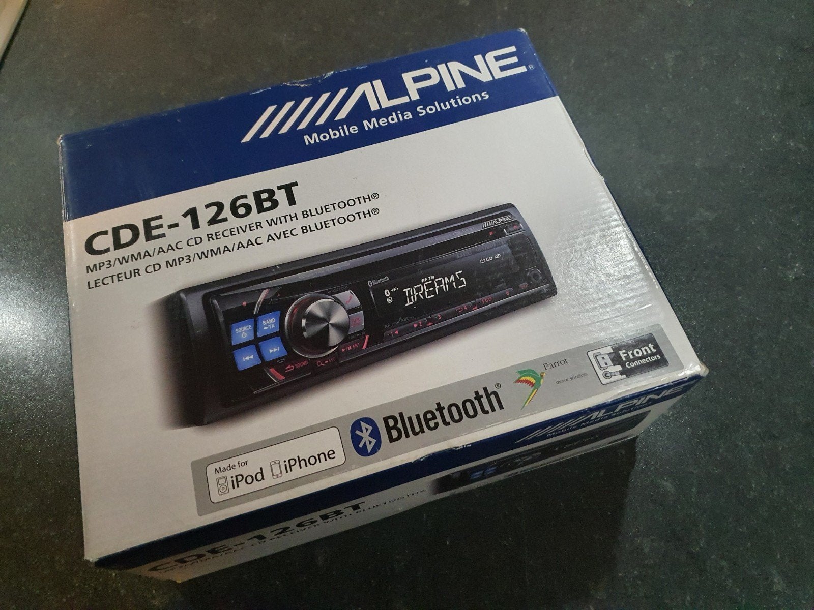 alpine CDE-126BT autoradio, Ophalen