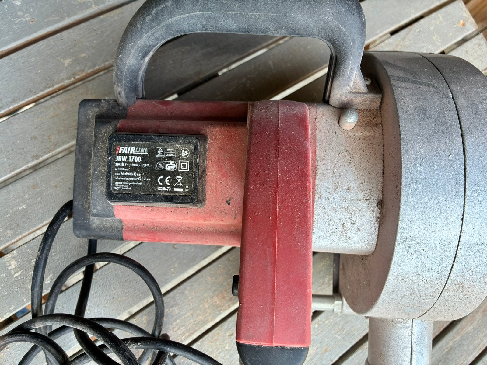Sleuvenfrees / Muurfrees Fairline JRW 1700 (1700 Watt), Enlèvement, Comme neuf