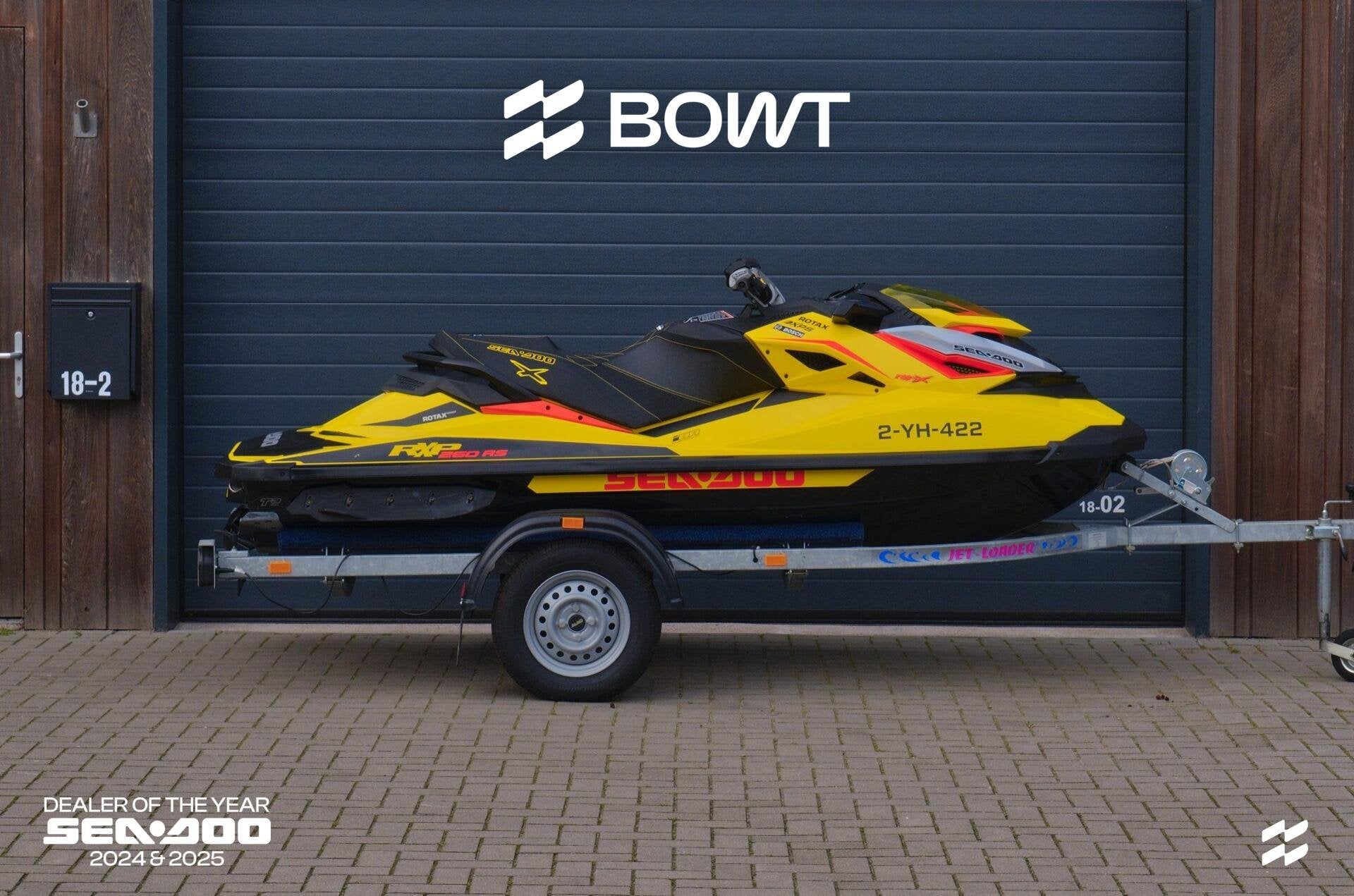 Sea-Doo RXP 260 RS | 2015 | 63u | incl. trailer, Watersport en Boten, Gebruikt, Benzine, 200 pk of meer