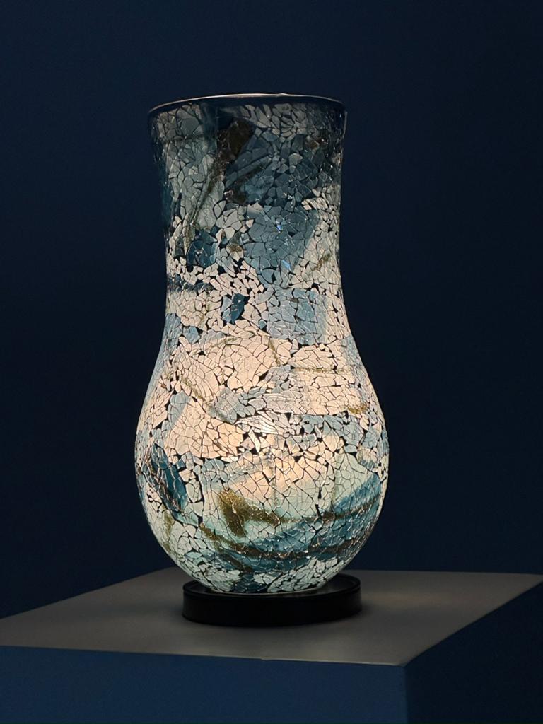 Lampe ou vase décoratif en mosaïque, Enlèvement