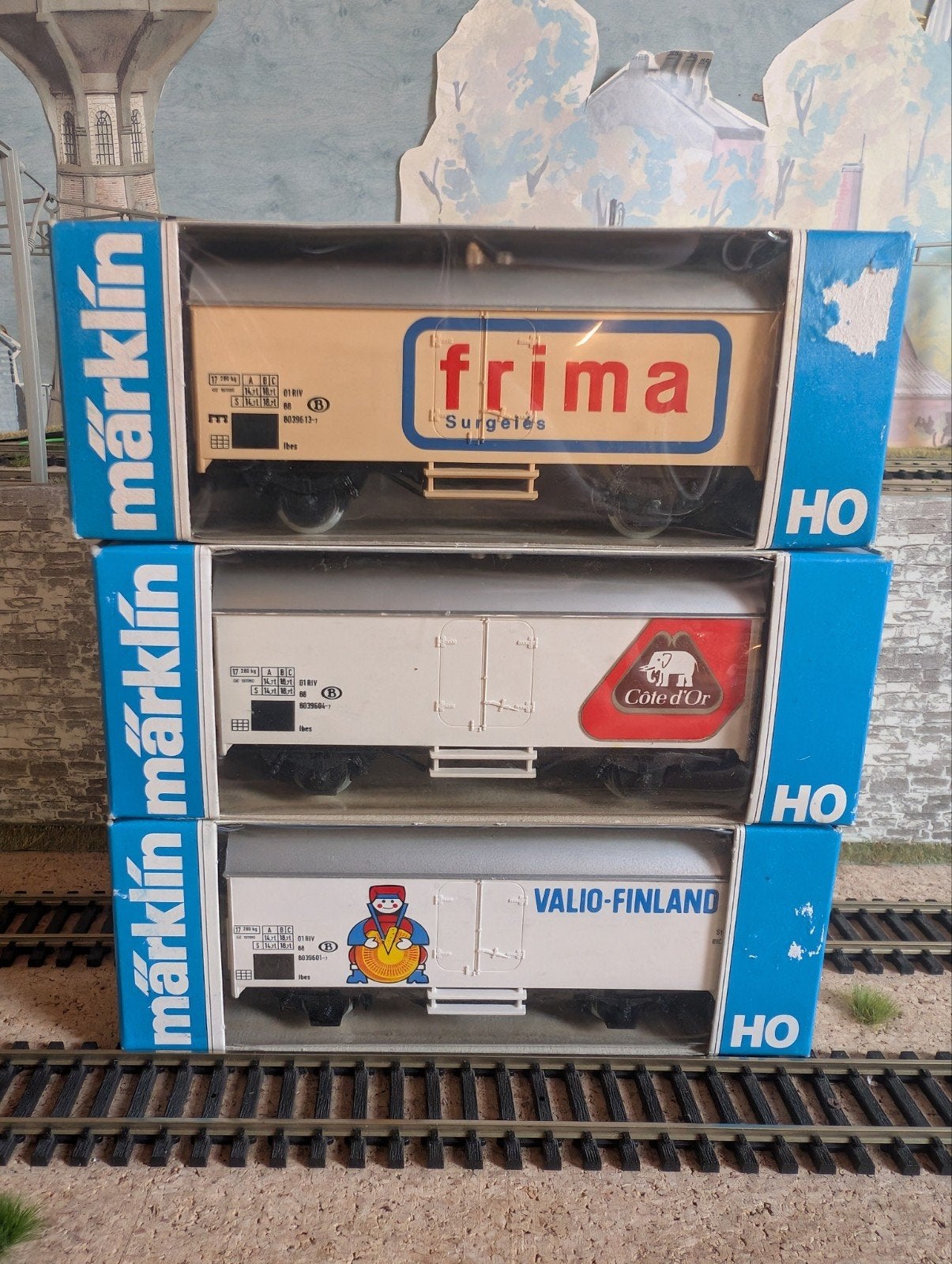 NMBS SNCB | Märklin 4568 | Set van 3 Goederenwagons |, Analogique, Enlèvement ou Envoi, Courant alternatif, Wagon