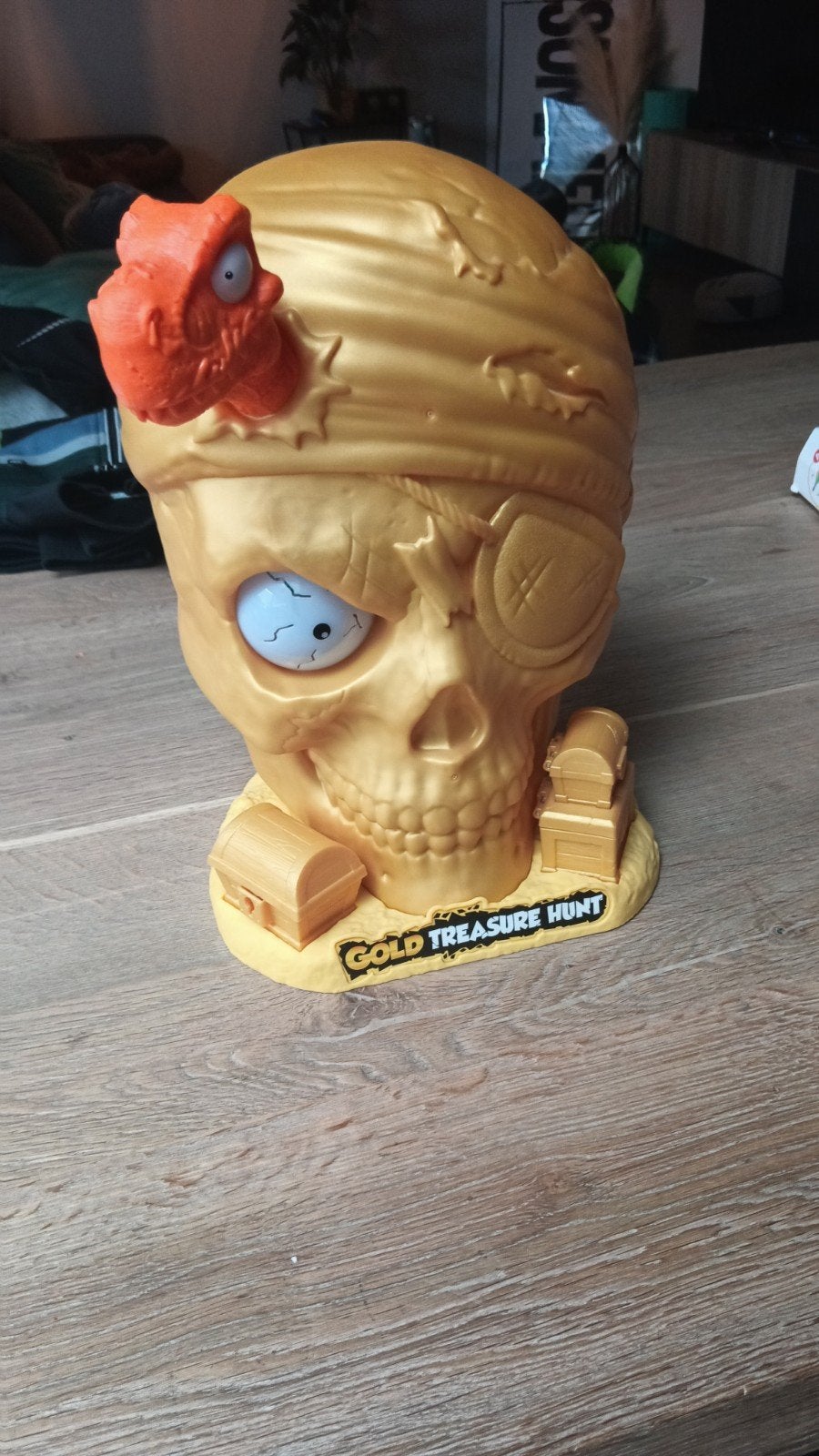 smashers dino island skull, Enlèvement