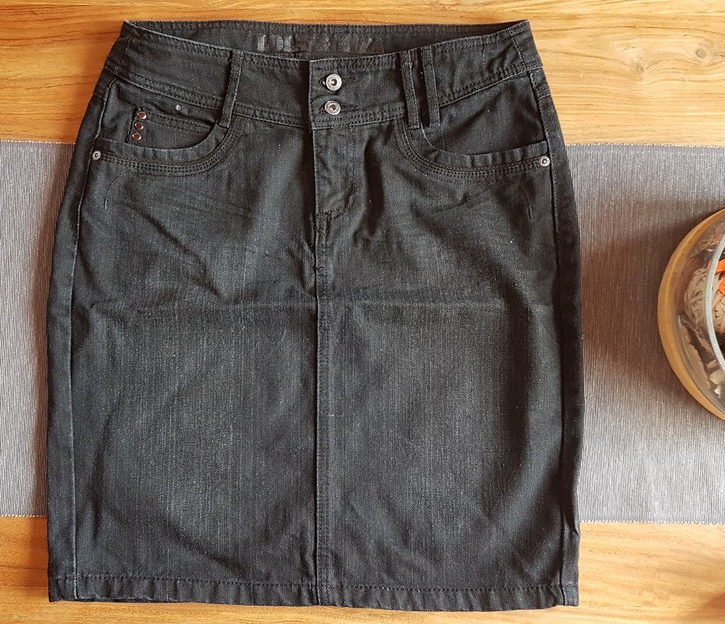 LOLA & LIZA jupe jeans noir taille 38/40, Kleding | Dames, Rokken, Maat 38/40 (M), Zwart, Lola liza, Ophalen of Verzenden