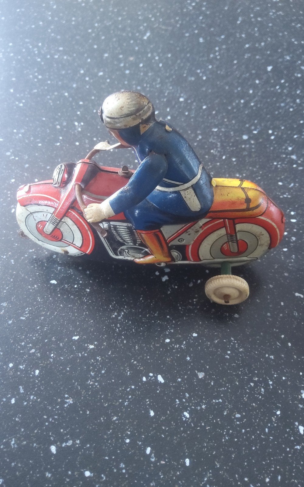 Moto ancienne en tole, 1960, marque Richard (France ), Antiquités & Art, Enlèvement ou Envoi