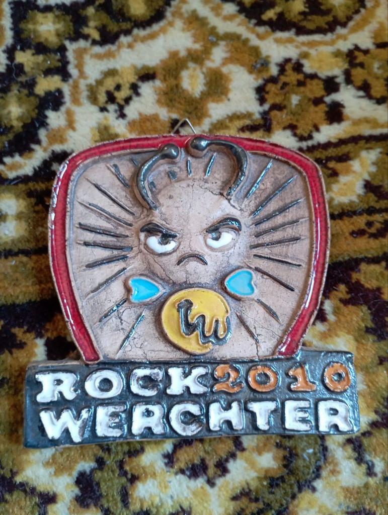 634) Rock Werchter 2010 ( keramieke decoratie met logo ), Ophalen of Verzenden