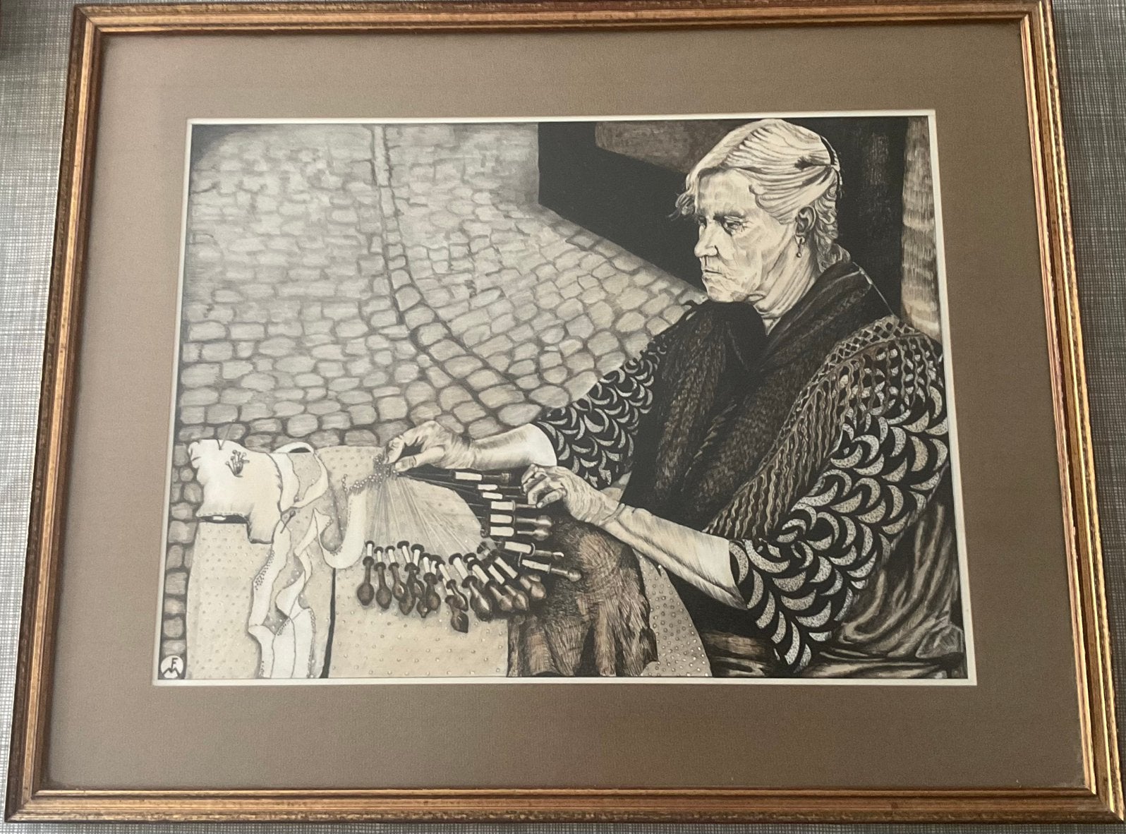 Tekening Frans Michiels, Antiek en Kunst, Ophalen