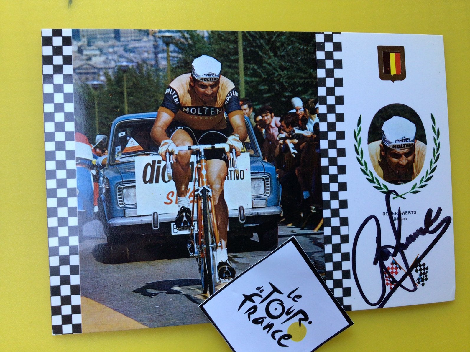 Wielerkaart team molteni roger swerts signe, Envoi
