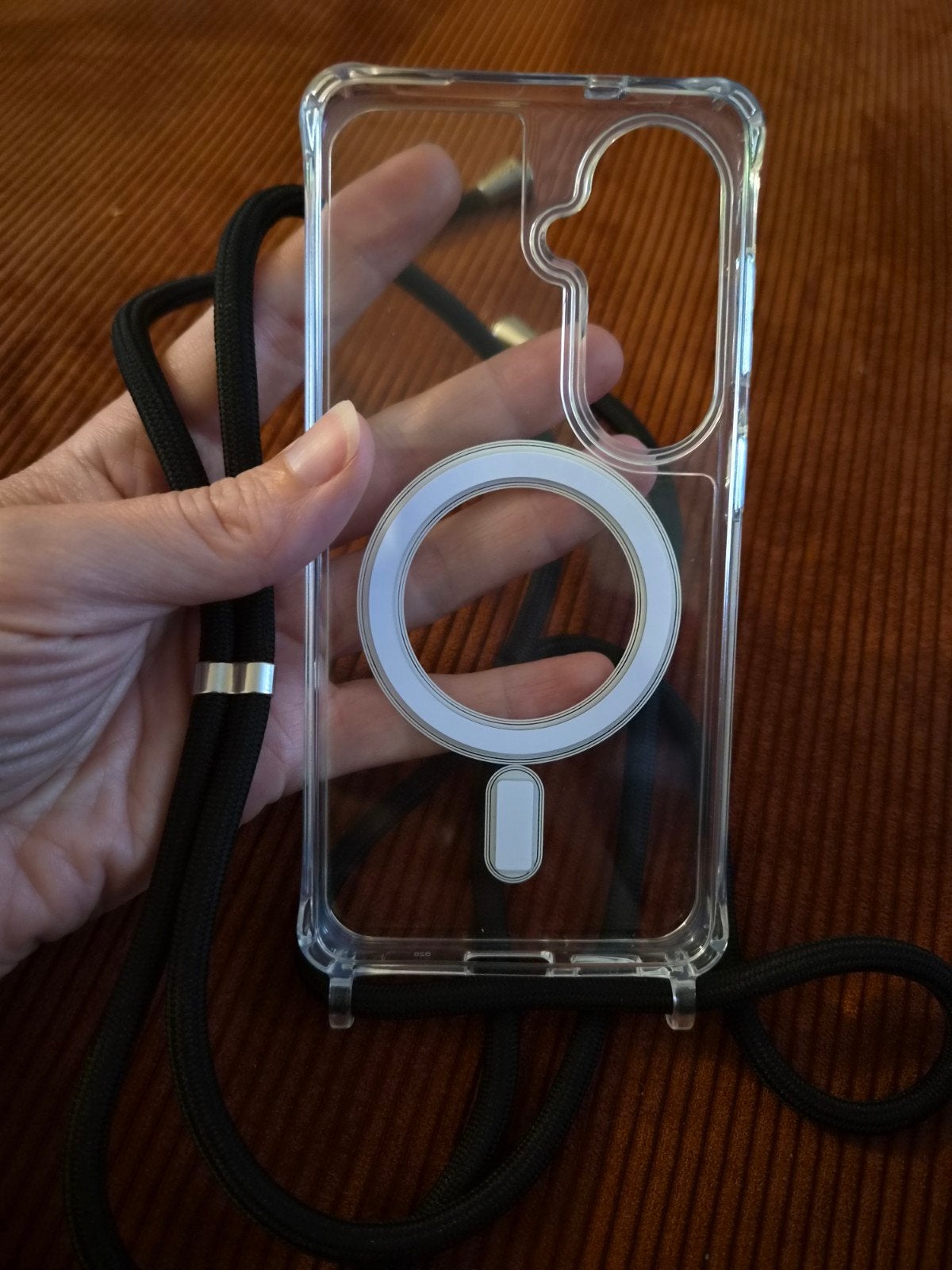 gsm hoesje silicone transparant met koord Samsung Galaxy S26, Ophalen of Verzenden, Nieuw, Met koord, Siliconen