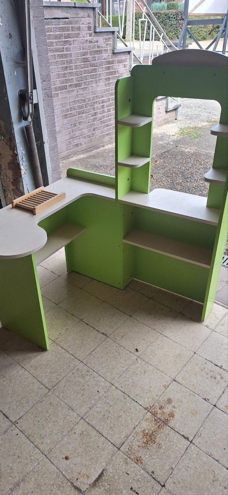 houten winkel, Ophalen, Gebruikt