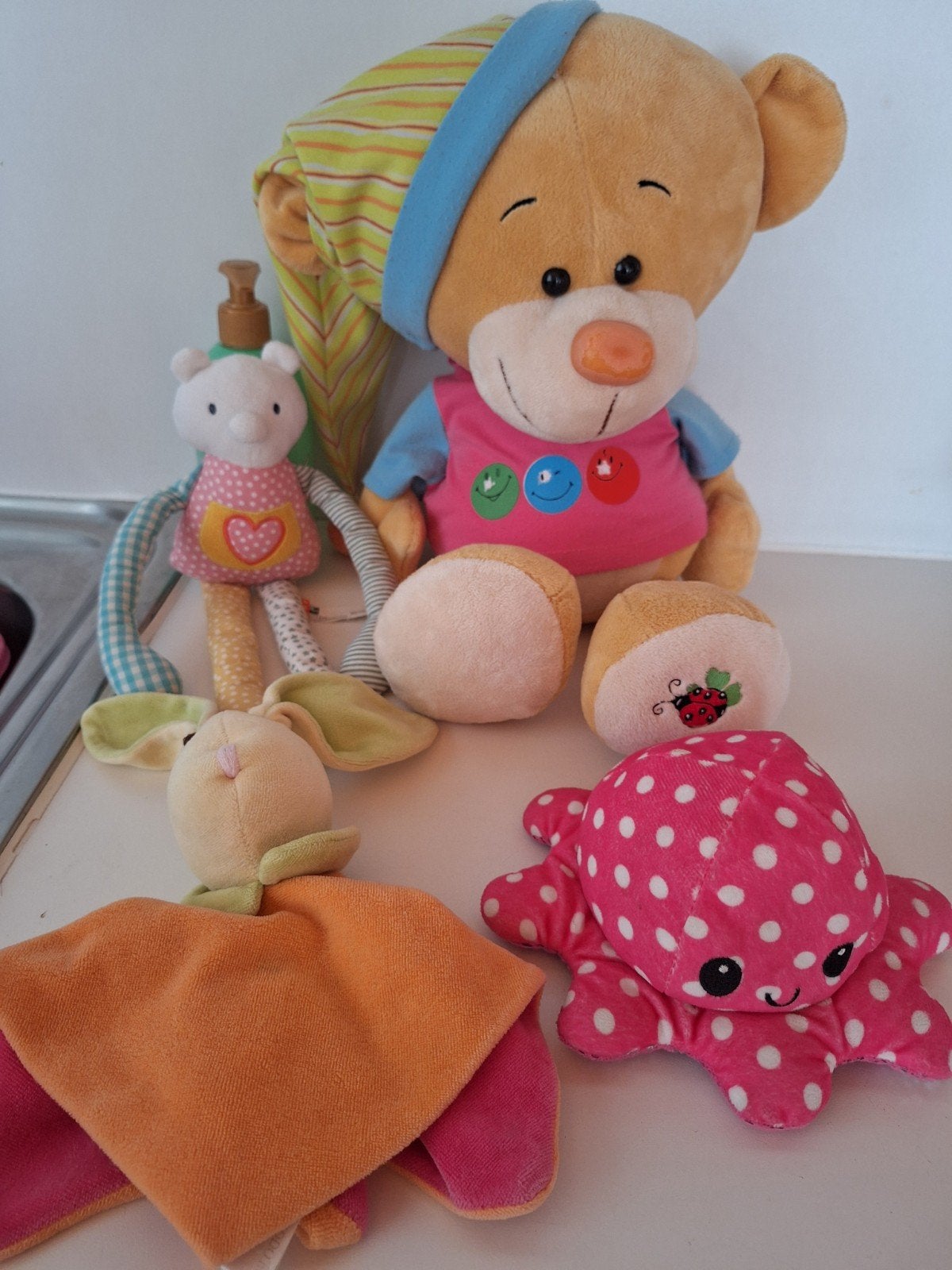 4 knuffels voor 4 euro, Enlèvement
