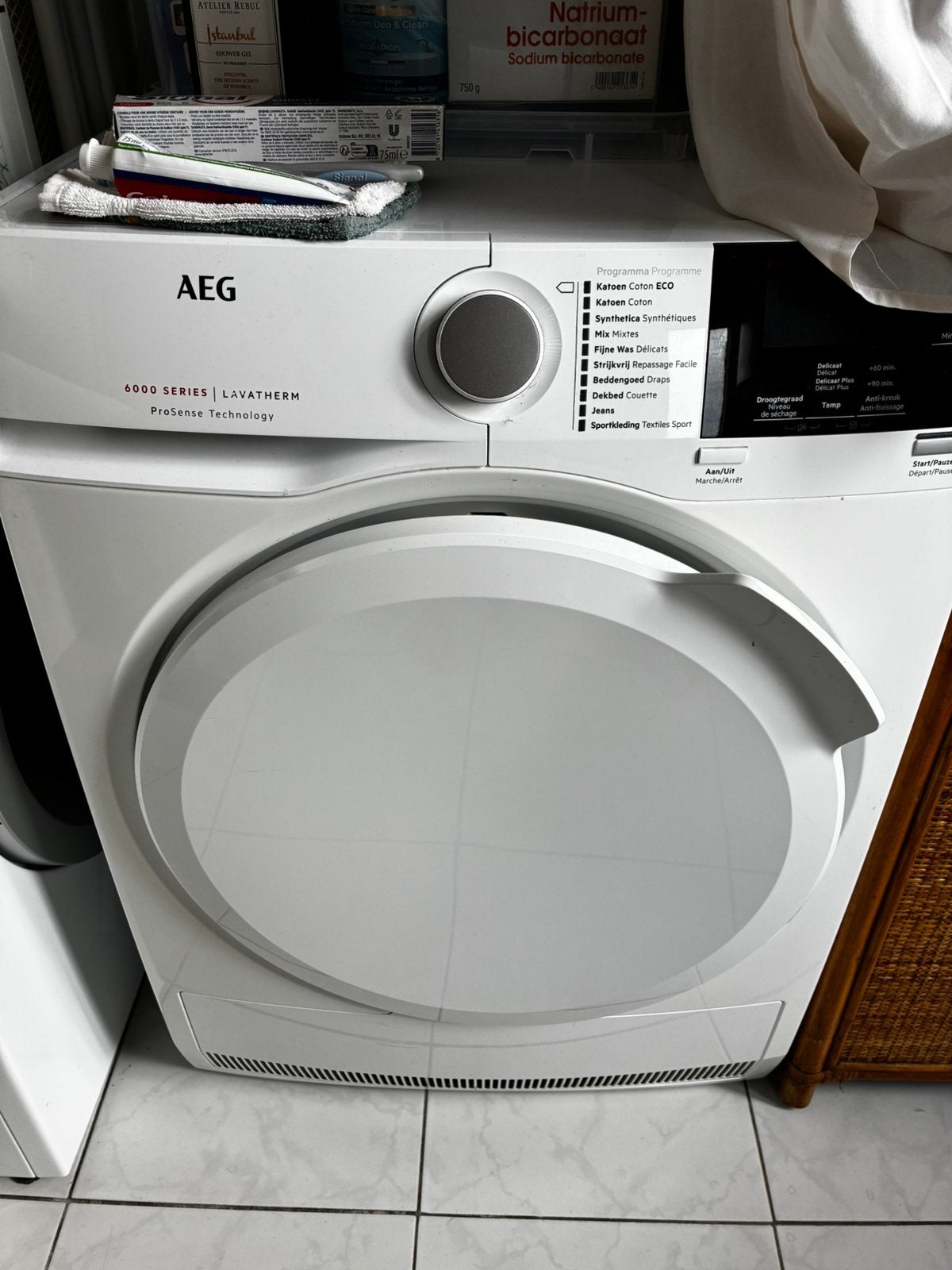 Wasmachine en droogkast AEG 6000 series Bosch, Ophalen, Zo goed als nieuw