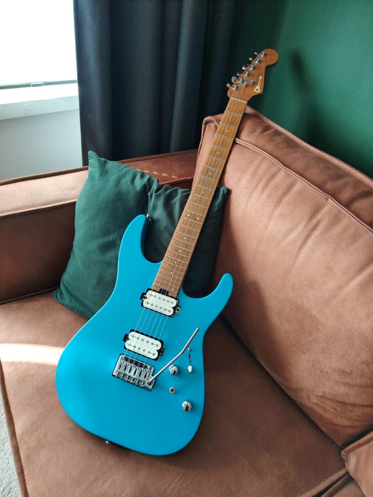 Charvel Pro-Mod DK24 HH Matte Blue Frost, Muziek en Instrumenten, Ophalen, Gebruikt, Solid body, Overige merken