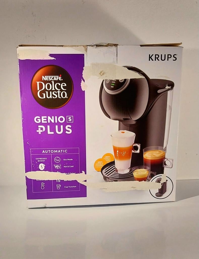 Krups Dolce Gusto Genio S Plus noir, Réservoir d'eau amovible, Dosettes et capsules de café, Utilisé, Enlèvement