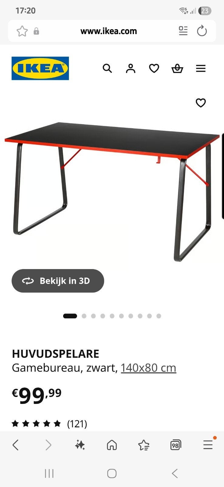 bureau / gamebureau, Huis en Inrichting, Bureaus, Ophalen