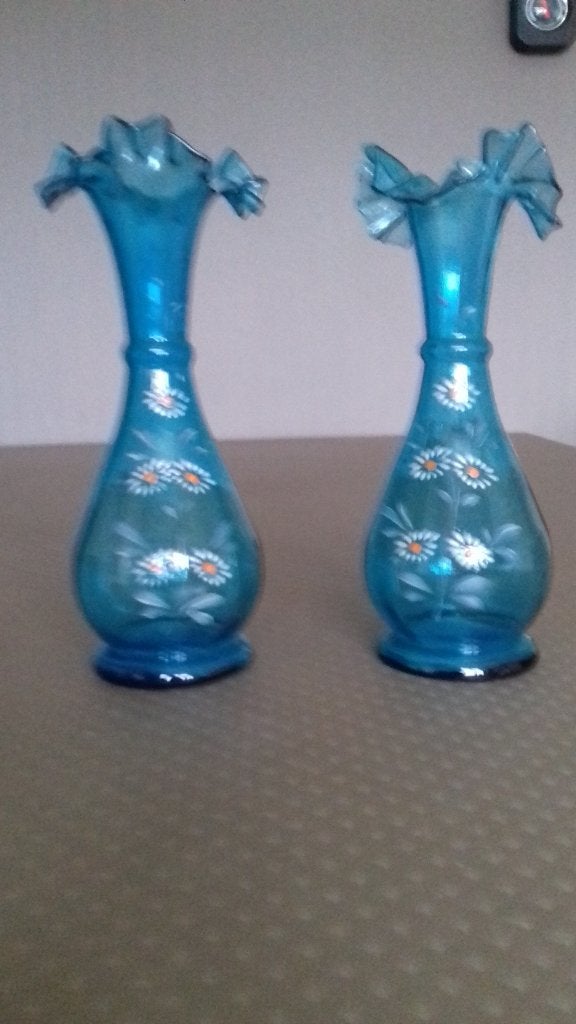 blauwe vaasjes, Antiek en Kunst, Ophalen