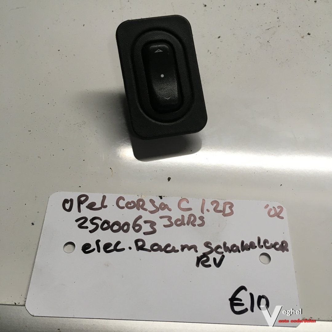 Opel Corsa C 1.2B 3 drs 2002 Wagennr 2500063 Raamschakelaar, Auto-onderdelen, Gebruikt, -, -, Ophalen of Verzenden