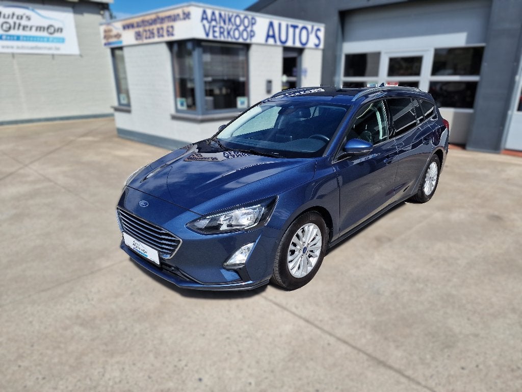 ord Focus 1.0 GPS * APPLE CARPLAY * VERWARMD STUURWIEL, Stof, Euro 6, Blauw, Bedrijf