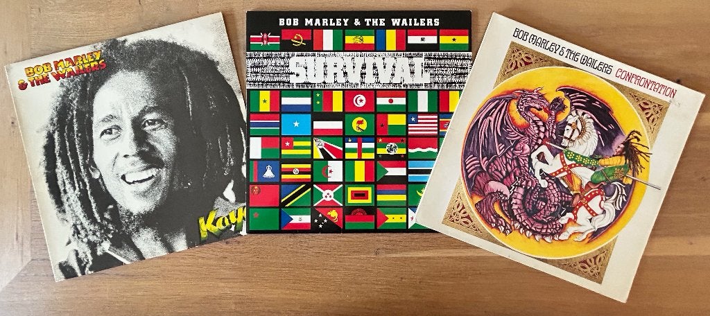 BOB MARLEY - Kaja, Survival & Confrontation ( 3 LPs; NMINT ), LP, Originele persing, Ophalen of Verzenden, Zo goed als nieuw