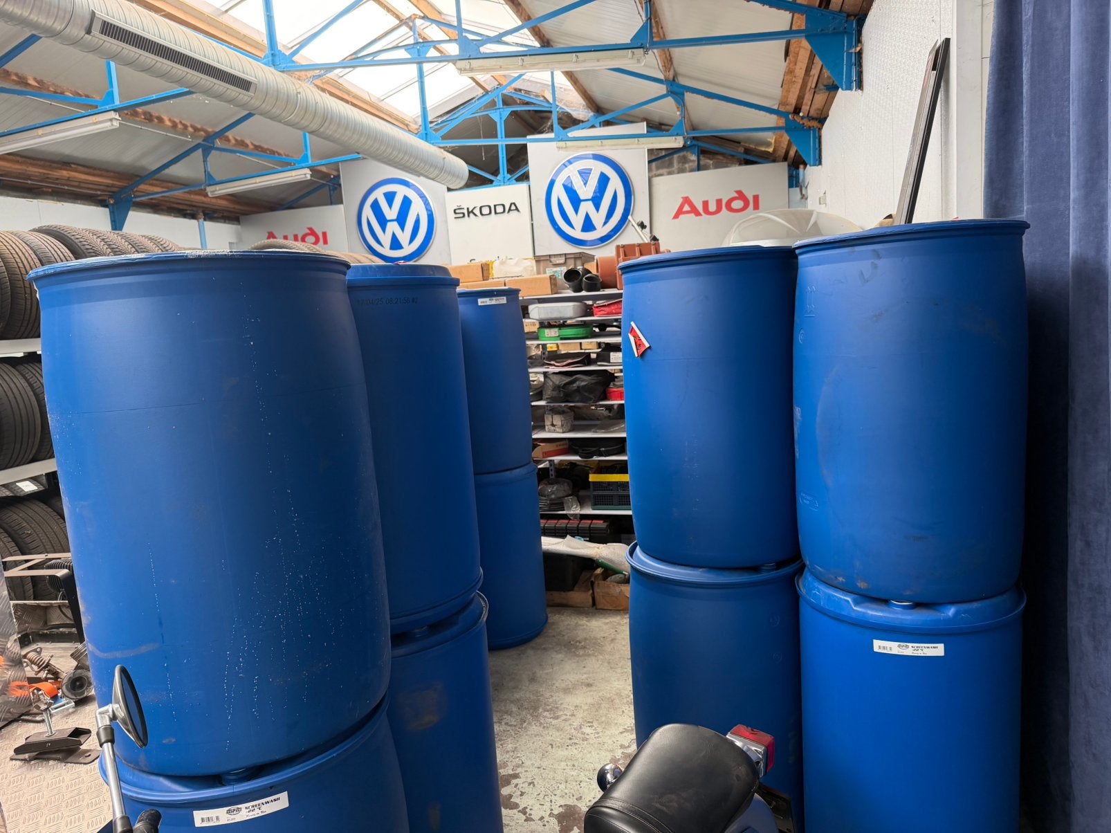 Plastic vaten 210L, Ophalen, Gebruikt