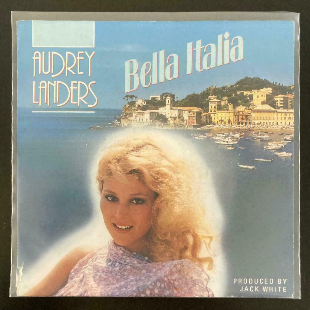 7" Audrey Landers - Bella Italia (WHITE 1987) VG+, Gebruikt, Verzenden, 7 inch, Single