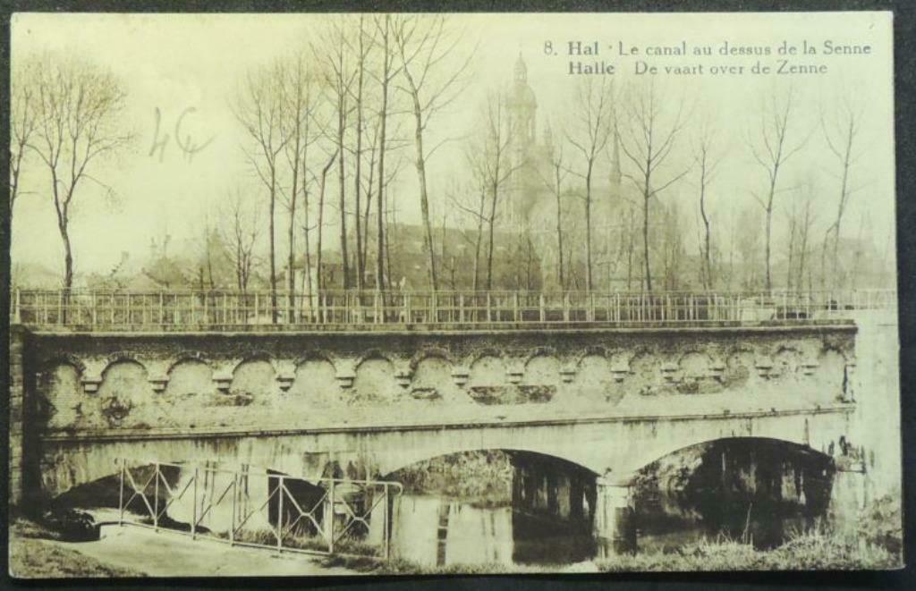 Carte Postale Hal - Canal au dessus de la Senne, Collections, Enlèvement ou Envoi, Non affranchie, Brabant Flamand